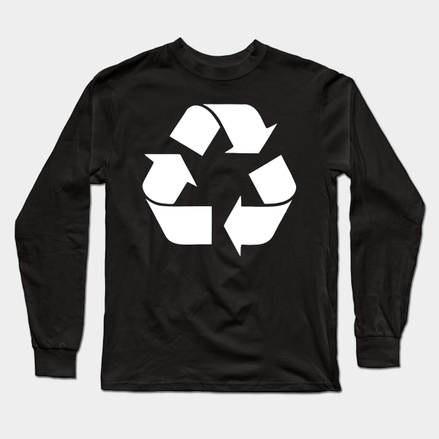 Recycle Symbol Long Sleeve T-Shirt by silvianuri021